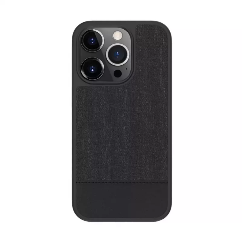 Evelatus Apple iPhone 15 Pro plastové kožené MagSafe zadné puzdro čierna