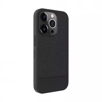 Evelatus Apple iPhone 15 Pro plastové kožené MagSafe zadné puzdro čierna