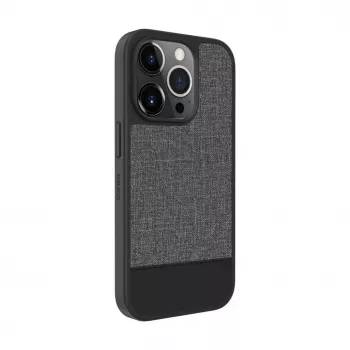 Evelatus Apple iPhone 15 Pro Max plastové kožené MagSafe zadné puzdro sivá