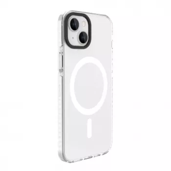 Evelatus Apple iPhone 15 Plus priehľadné puzdro PC+TPU s MagSafe transparentné