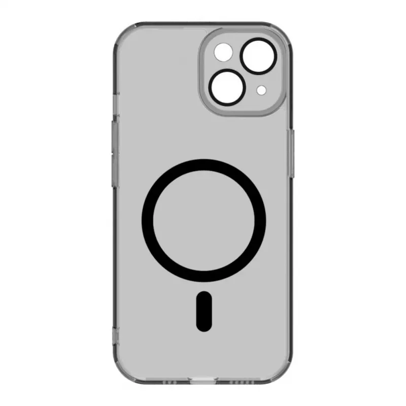 Evelatus Apple iPhone 15 Plus priehľadné puzdro s MagSafe a ochranou kamery transparentná čierna