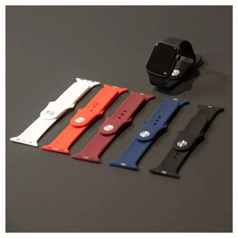 Evelatus Watch 38/40/41mm silikónový náramok Solo Loop (132mm M/L) červený