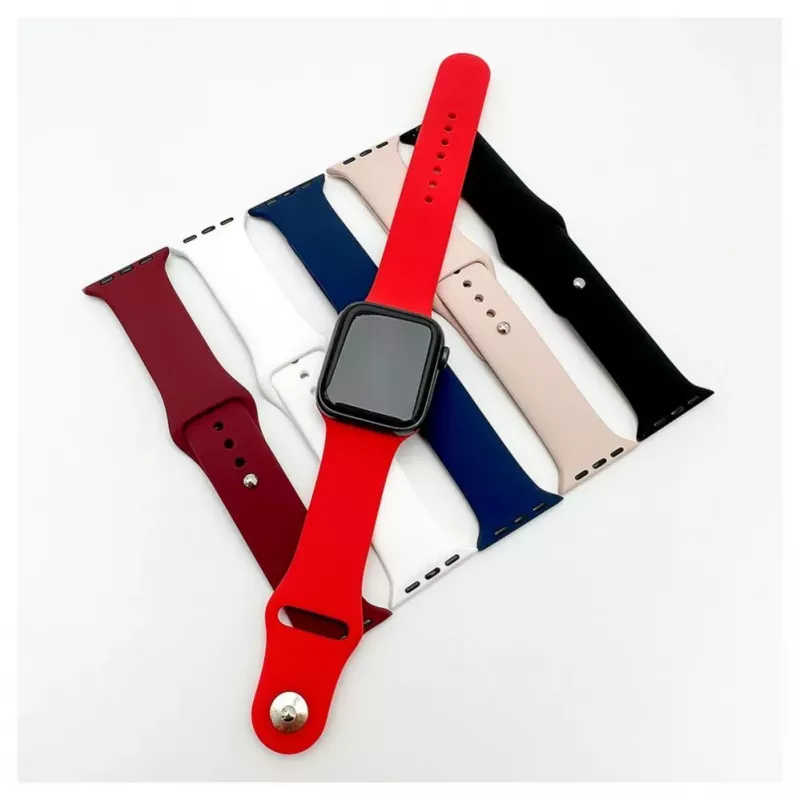 Evelatus Watch 38/40/41mm silikónový náramok Solo Loop (132mm M/L) červený