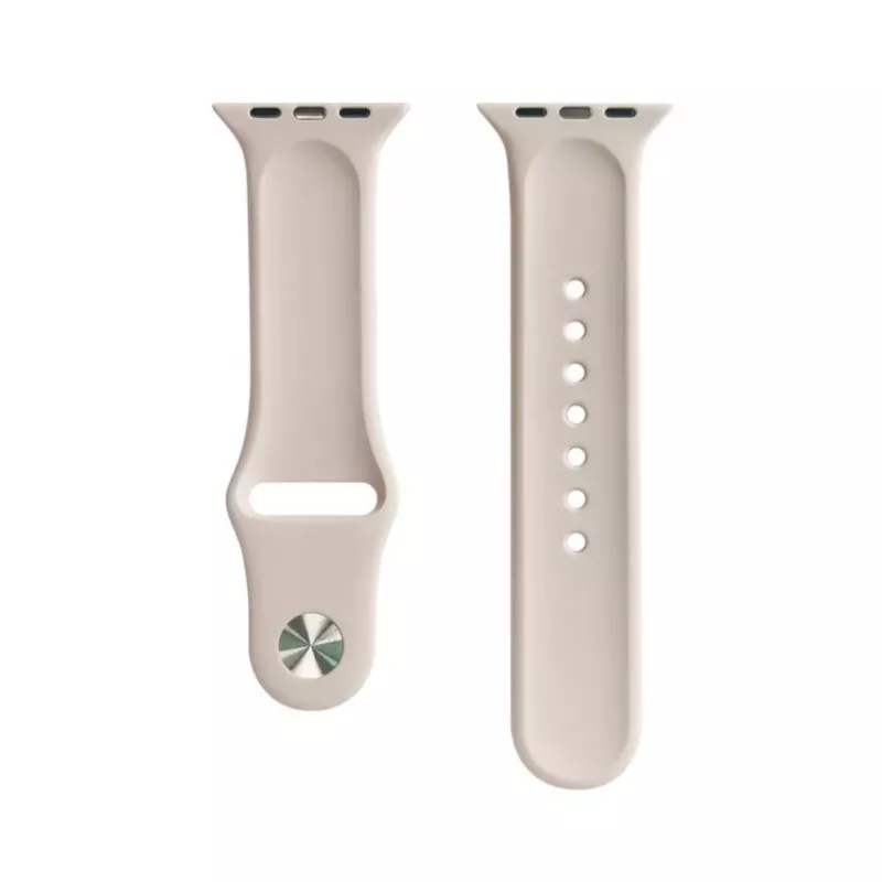 Evelatus Apple Watch 38/40/41mm silikónový náramok Solo Loop (132mm M/L) ružový piesok