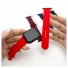 Evelatus Apple Watch 38/40/41mm silikónový náramok Solo Loop (132mm M/L) ružový piesok
