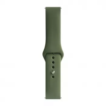 Evelatus Watch 20mm silikónový náramok Solo Loop (130mm M/L) tmavozelená