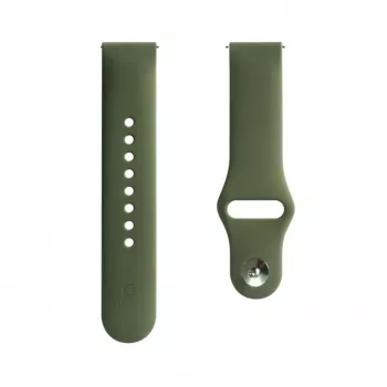 Evelatus Watch 20mm silikónový náramok Solo Loop (130mm M/L) tmavozelená