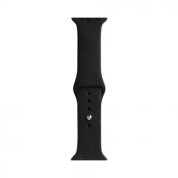 Evelatus Apple Watch 42/44/45mm silikónový náramok Solo Loop (140mm M/L) čierny
