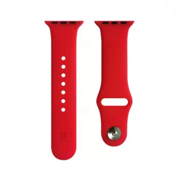 Evelatus Apple Watch 42/44/45mm silikónový náramok Solo Loop (140mm M/L) červený
