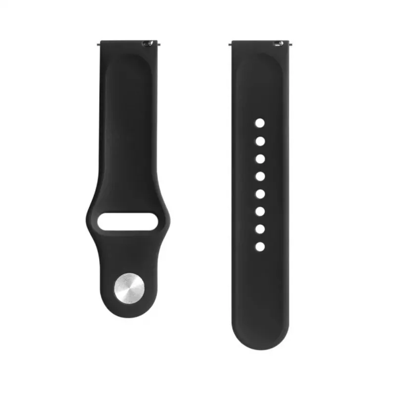 Evelatus 20mm silikónový náramok Solo Loop (130mm M/L) čierny