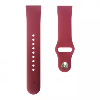 Evelatus Watch 22mm silikónový náramok Solo Loop (130mm M/L) Plum
