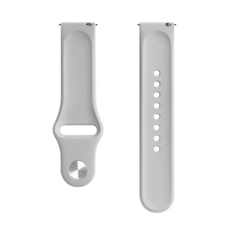 Evelatus Watch 22mm silikónový náramok Solo Loop (130mm M/L) strieborný