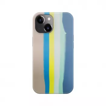 Evelatus Apple iPhone 15 silikónové puzdro viacfarebné modrá ružová