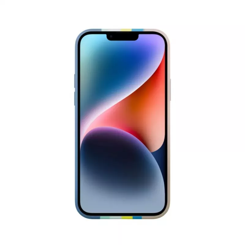 Evelatus Apple iPhone 15 silikónové puzdro viacfarebné modrá ružová