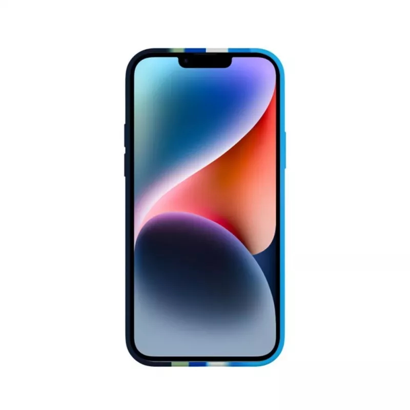 Evelatus Apple iPhone 15 silikónové puzdro viacfarebné modrá