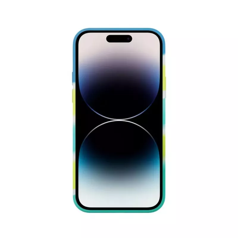 Evelatus Apple iPhone 15 Pro silikónové puzdro viacfarebné žltá zelená
