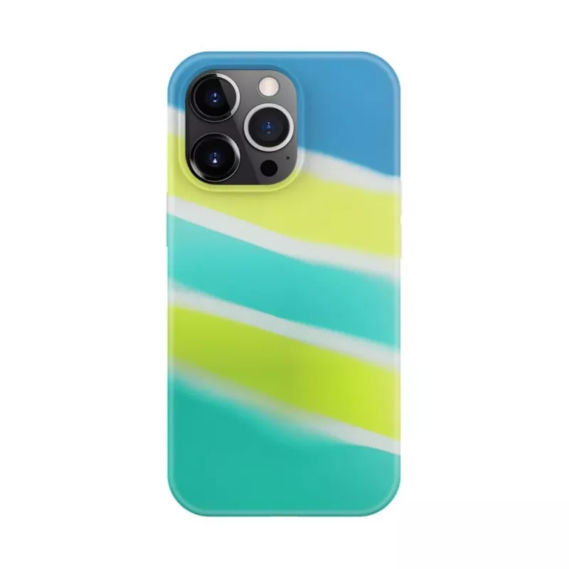 Evelatus Apple iPhone 15 Pro Max silikónové puzdro viacfarebné žltá-zelená