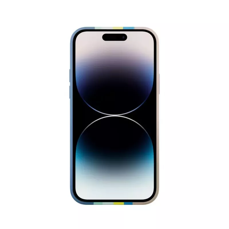Evelatus Apple iPhone 15 Pro Max silikónové puzdro viacfarebné modrá ružová
