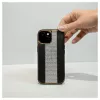 iLike Apple iPhone 15 diamantové a kožené puzdro čierna