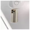 iLike Apple iPhone 15 Pro Max diamantové a kožené puzdro biela