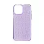 iLike Apple iPhone 14 silikónové puzdro Shine transparentné fialová