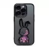 iLike Apple iPhone 13 Pro silikónové puzdro Print Desire Rabbit fialová