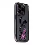 iLike Apple iPhone 14 Pro silikónové puzdro Print Desire Rabbit fialová