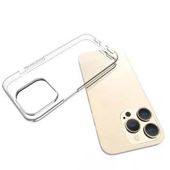 Evelatus Apple iPhone 15 Pro priehľadné silikónové puzdro 1,5 mm TPU transparentné
