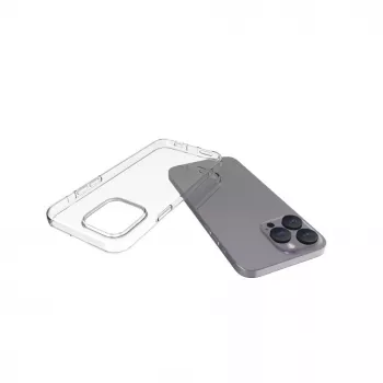 Evelatus Apple iPhone 15 Pro Max priehľadné silikónové puzdro 1,5 mm TPU transparentné