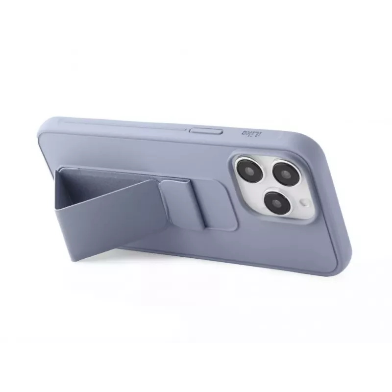 iLike Apple iPhone 14 Pro silikónové puzdro so stojanom fialová