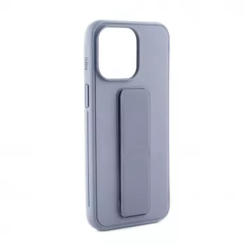 iLike Apple iPhone 15 silikónové puzdro so stojanom fialová