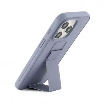 iLike Apple iPhone 15 Pro Max silikónové puzdro so stojanom fialová