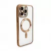 iLike Apple iPhone 15 Pro Electroplate TPU puzdro s MagSafe transparentná zlatá