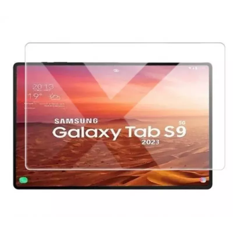 Evelatus Galaxy Tab S9 Plus 3x silné 0,33 mm ploché číre sklo antistatický ochranný kryt displeja