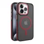 iLike Apple iPhone 15 Pro Max Dual Metal Frame Magsafe puzdro červená
