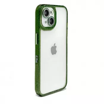 iLike Apple iPhone 14 Stars Lens Acrylic kryt zelený
