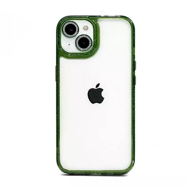 iLike Apple iPhone 15 Pro Stars Lens Acrylic kryt zelený