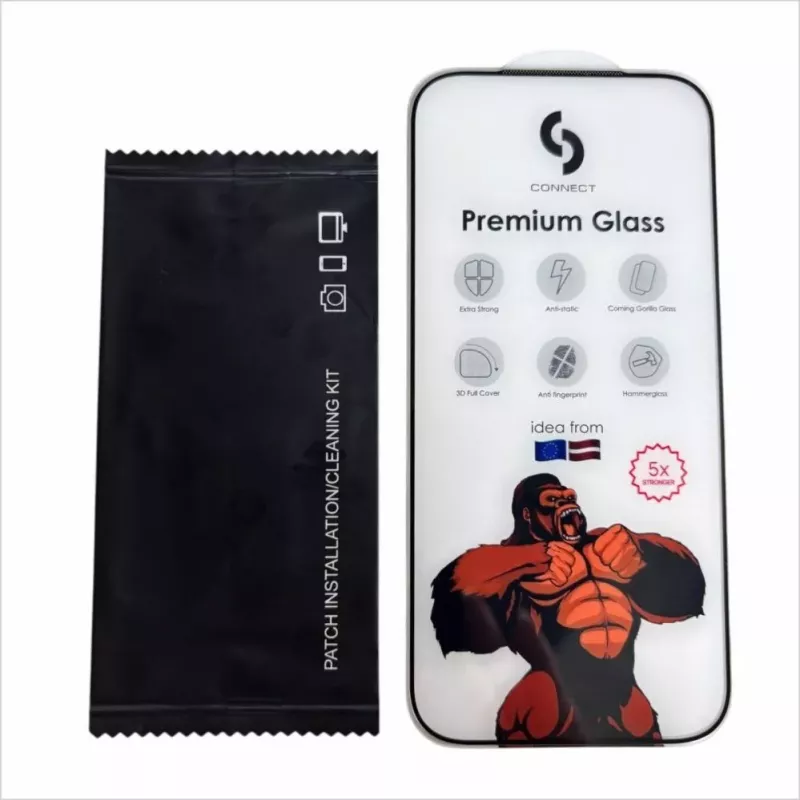 Connect Samsung Galaxy S23 Privacy 2.5D Silk Full Cover Anti-Static Stronger čierny