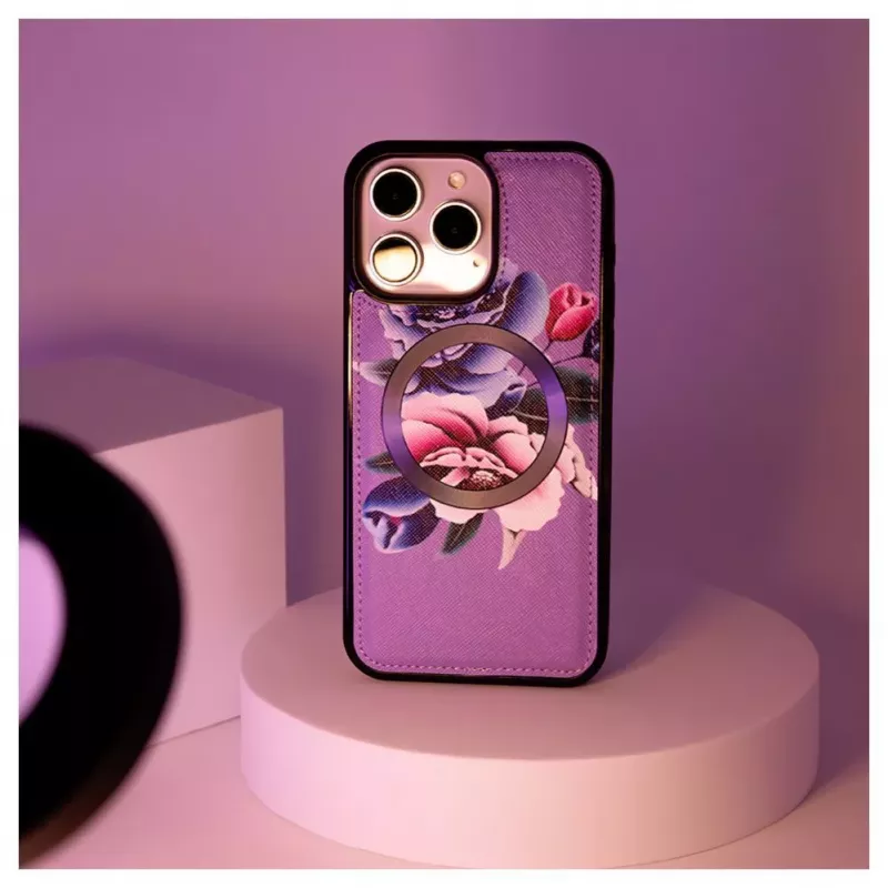 Evelatus Apple iPhone 15 Pro Max puzdro s peňaženkou a slim krytom lila