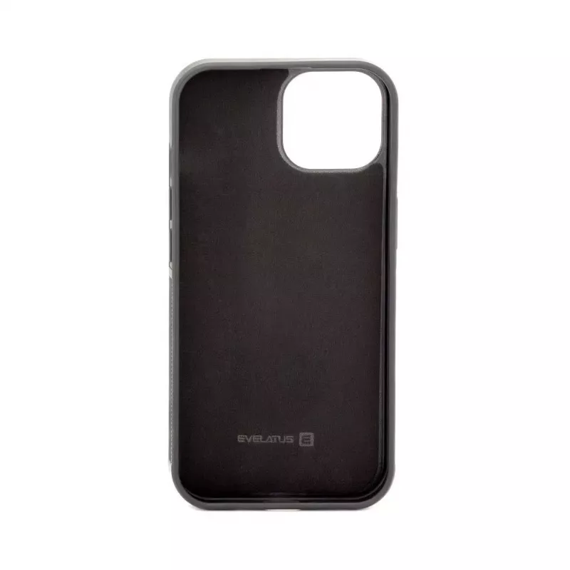 Evelatus Apple iPhone 15 magnetické puzdro s vreckom na zips dizajn zipsu čierne