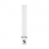 Connect 20mm magnetický kožený silikónový slučkový remienok s plochou sponou (130mm M/L) biela