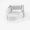 Connect 20mm magnetický kožený silikónový slučkový remienok s plochou sponou (130mm M/L) biela