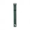 Connect 22mm magnetický kožený silikónový slučkový remienok s plochou sponou (130mm M/L) Forest Green