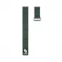 Connect 22mm magnetický kožený silikónový slučkový remienok s plochou sponou (130mm M/L) Forest Green