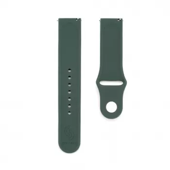Connect 22mm silikónový slučkový remienok na hodinky (S/M 110mm) olivová