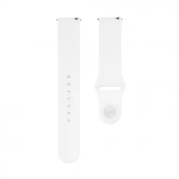 Connect 20mm silikónový slučkový remienok na hodinky (S/M 110mm) biela
