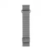 Connect 20mm magnetický remienok na hodinky s koženou zadnou sponou (130mm M/L) Space Gray