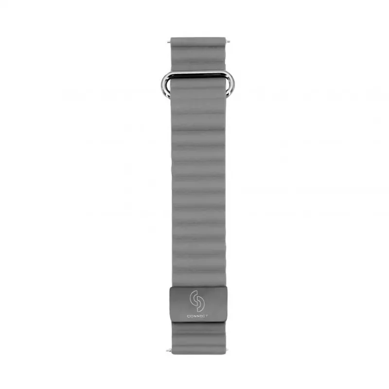 Connect 22mm magnetický remienok na hodinky s koženou zadnou sponou (130mm M/L) Space Gray