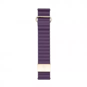 Connect 22mm magnetický remienok na hodinky s koženou zadnou sponou (130mm M/L) Crimson Cherry