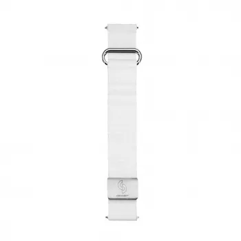 Connect 22mm magnetický remienok na hodinky s koženou zadnou sponou (130mm M/L) biela